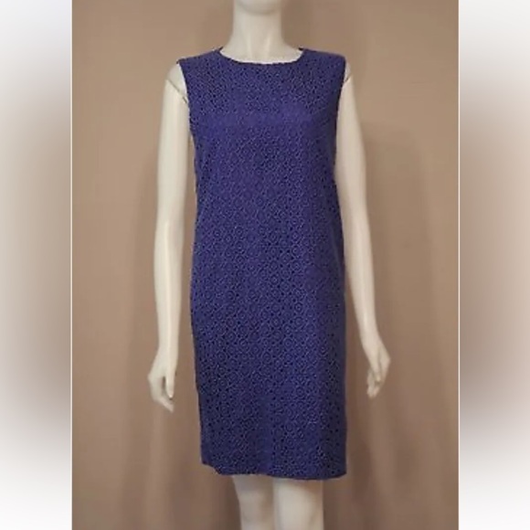 Diane Von Furstenberg Dresses & Skirts - Diane Von Furstenberg Blue Zihna Crochet Lace Sleeveless Dress size 8 Designer